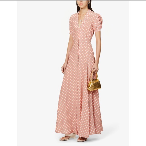 Caroline Constas Dresses & Skirts - Caroline Constas Bel silk polka dot maxi dress size XS